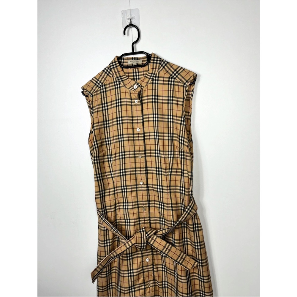Burberry Tan Plaid Mini Dress - Picture 2 of 8